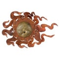 Iron and Ceramic 'Gust of Sun' Wall Adornment (Mexico)