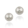 Sterling Silver 10 mm Ball Bead Earrings