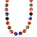 Glitzy Rocks Sterling Silver Venetian Glass Bead Necklace