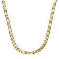 Simon Frank 14k Yellow Gold Overlay 24-inch Cuban Necklace 7mm