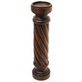 Wood Candleholder with Natural Finish