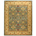 Handmade Legacy Light Blue Wool Rug (9'6 x 13'6)