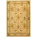 Handmade Oushak Ivory Wool Rug (6' x 9')