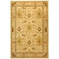 Handmade Oushak Ivory Wool Rug (9' x 12')