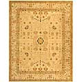 Handmade Treasured Sand Wool Rug (9' x 12')