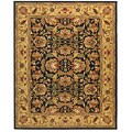 Free useful guide on rug carpet Navy Handmade Kerman Navy/ Gold Wool Rug (8'3 x 11')