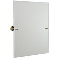 Rectangular Tilt Bathroom Wall Mirror with Bevel