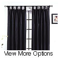 Faux Leather Metro Tab Top 84-inch Curtain Panel Pair