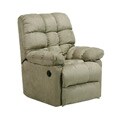 Wall Hugger Sage Green Microfiber Recliner Theater Chair