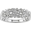 10k White Gold 1/4ct TDW Diamond Heart Ring (H-I-J, I1-2)