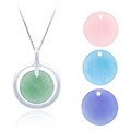 Sterling Silver Jade Interchangeable Necklace