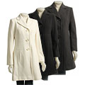 AK Anne Klein Women's Single-breasted Wool Coat