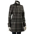Miss Sixty Women's Plaid Babydoll Coat