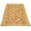 Afghan Soumak Hand-knotted Beige Rug (6'9 x 9'7)