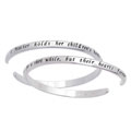 Sterling Silver Engraved Mother's Sentiment Cuff Bracelet
