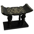 Handcrafted Elephant Head Stool (Ghana)