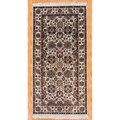 Indo Mahal Hand-knotted Ivory Rug (4' x 8')