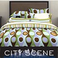 City Scene Retro Radar Multi 7-piece Bedding Ensemble