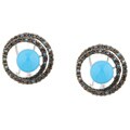 Encore by Le Vian 14k Gold 1/2ct TDW Diamond/ Turquoise Earrings