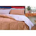 Stratton Camel/ Tan Reversible 3-piece Down Comforter and Sham Set