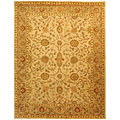 Antique Wool Kashan Ivory/ Beige Rug (8'3 x 11')