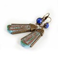 Sweet Romance Egyptian Goddess Vintage Earrings