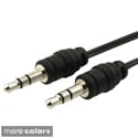 Retractable 3.5 mm Black Audio Extension Cable