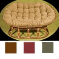 Stained Double-frame Micro Suede Papasan Chair