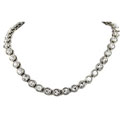 Silverplated All-around CZ Necklace