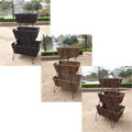 Iron/ Rope Folding 3-tier Hamper