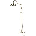 Vintage Satin Nickel Rainfall Shower Combination Set
