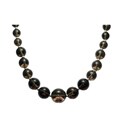 Sterling Silver Graduated Smokey Quartz Necklace