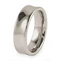Men's Tungsten Concave Polished Band (7 mm)