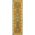 Handmade Legacy Light Blue Wool Runner (2'3 x 8')