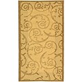 Indoor/ Outdoor Oasis Natural/ Brown Rug (2'7 x 5')