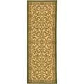 Indoor/ Outdoor Beaches Natural/ Olive Runner (2'4 x 6'7)