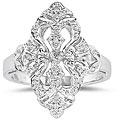 10k White Gold Diamond Accent Cocktail Ring