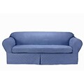 Microsuede Quilted 2-piece Sofa Slipcover