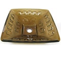 Great information on Rootbeer Snocone Syrup DeNovo RootBeer Brown Square Glass Vessel Sink