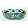 Forgee Colorful Crown Glass Vessel Sink