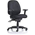 Black Ergo Fabric Mid-back Task Chair with Contoured Molded Foam Seat