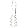 Sterling Silver Corkscrew Threader Earrings