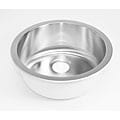 DeNovo Round Stainless Steel Flat-bottom Bar Sink