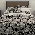 Gramercy Paisley Black 3-piece Comforter Set