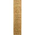 Handmade Heritage Kermansha Green/ Gold Wool Runner (2'3 x 8')