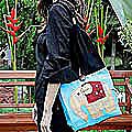 'Happy Elephant' Cotton Handbag (Thailand)