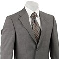 Kenneth Cole Men's Grey Check 2-button Wool Suit