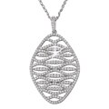 18k Gold 1 1/3ct TDW Diamond Openwork Necklace (G-H, SI)