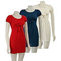 Ruby Women's Short-sleeve Dress with Bow