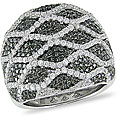 18k Gold 2 1/8ct TDW Black and White Diamond Ring (G-H-I, SI)